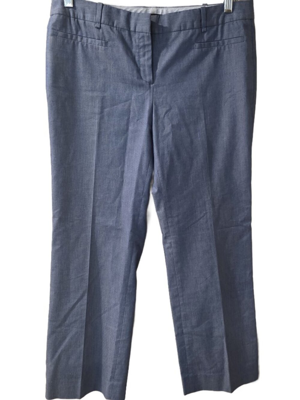 Massimo Dutti Cotton Blend Tailored Trousers - sz 10 - blue